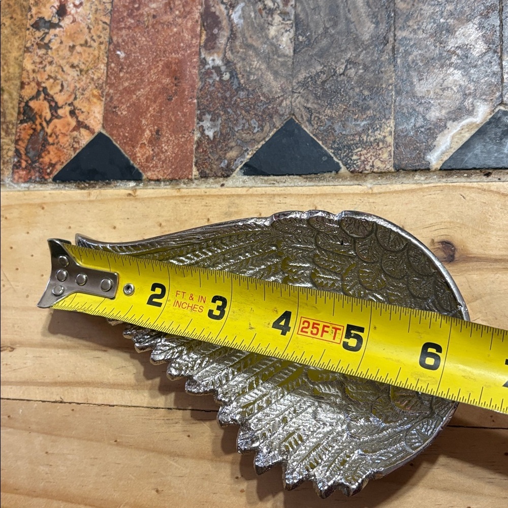 Silver Angel Wing Decorative Accent - Picture 5 of 6